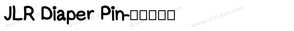 JLR Diaper Pin字体转换